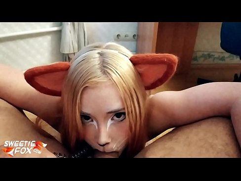❤️ Kitsune llyncu dick a cum yn ei cheg ❤❌ Fideo porn wrthon ni ️❤